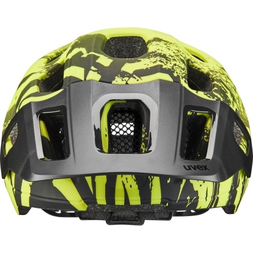 Kask Uvex React Jr. MIPS, limonkowo-czarny