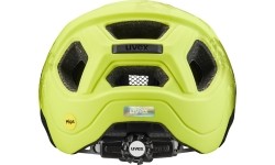 Kask Uvex React Jr. MIPS, limonkowo-czarny