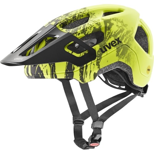 Kask Uvex React Jr. MIPS, limonkowo-czarny