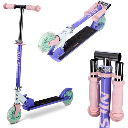 Fioletowa hulajnoga Nils Extreme HD120L