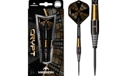 Rzutki Mission Crypt Black & Gold PVD M2 90% wolframu, 3 szt.
