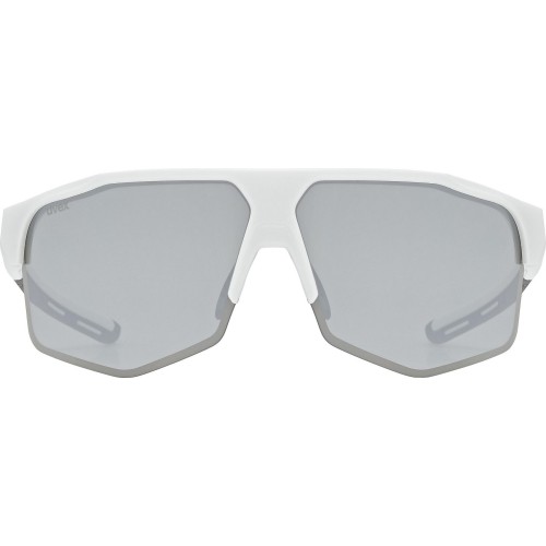 Okulary Uvex axos set white matt / mirror silver