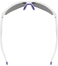 Okulary Uvex Axos Set, białe matowe / lustrzane fioletowe