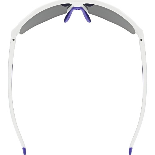 Okulary Uvex Axos Set, białe matowe / lustrzane fioletowe