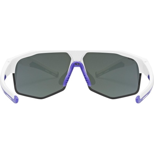 Okulary Uvex Axos Set, białe matowe / lustrzane fioletowe