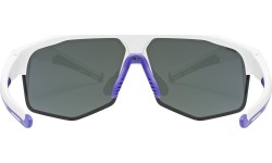 Okulary Uvex Axos Set, białe matowe / lustrzane fioletowe