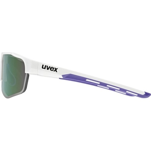 Okulary Uvex Axos Set, białe matowe / lustrzane fioletowe