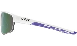 Okulary Uvex Axos Set, białe matowe / lustrzane fioletowe
