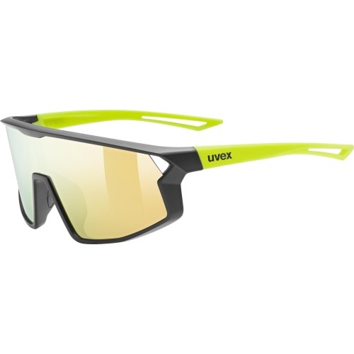 Okulary Uvex Skyrise Jr. black-yellow matt / mirror yellow