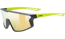 Okulary Uvex Skyrise Jr. black-yellow matt / mirror yellow