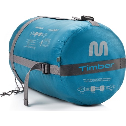Śpiwór bawełniany Meteor Timber - Niebieski