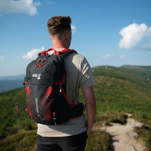 Plecak turystyczny Nils Camp Wayfarer NC1925, czerwony, 35 l