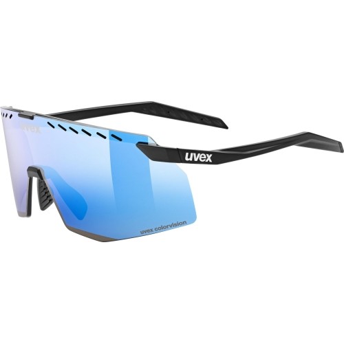 Okulary Uvex pace stage CV, black matt / buzzy blue