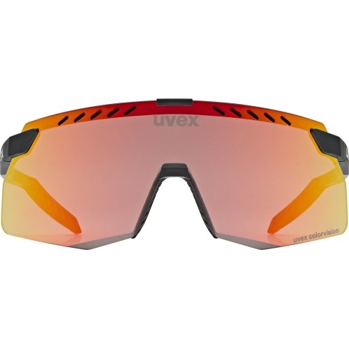 Okulary Uvex Pace Stage S CV black matt / racy red