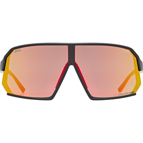 Okulary Uvex sportstyle 237 CV black mat / racy red