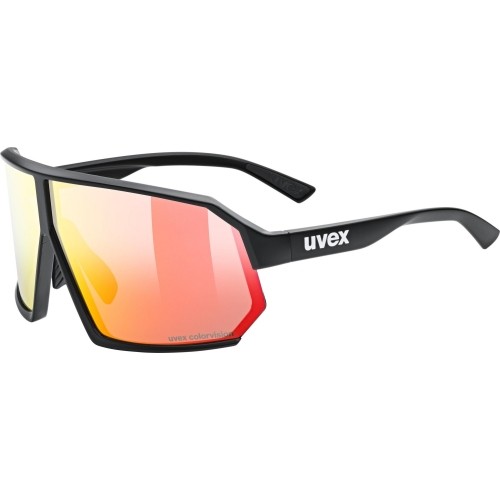 Okulary Uvex sportstyle 237 CV black mat / racy red