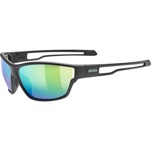 Okulary Uvex sportstyle 806 black matt / mirror green