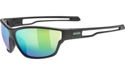 Okulary Uvex sportstyle 806 black matt / mirror green