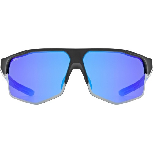 Okulary Uvex axos set black mat / mirror blue