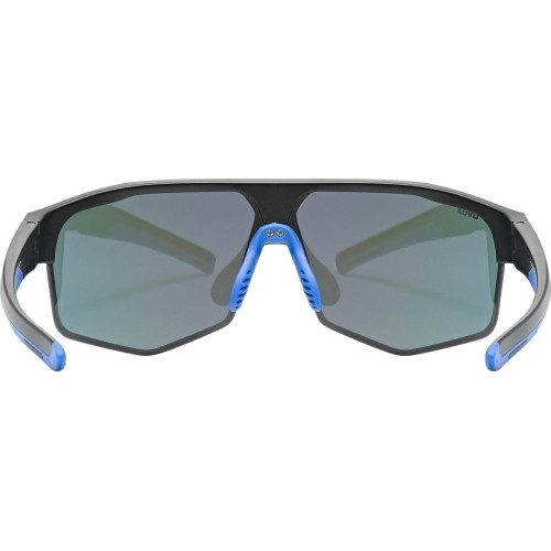 Okulary Uvex axos set black mat / mirror blue