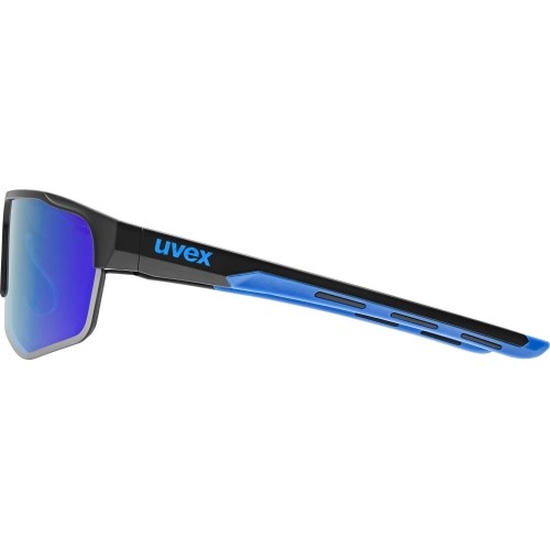 Okulary Uvex axos set black mat / mirror blue