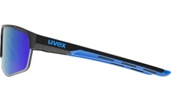 Okulary Uvex axos set black mat / mirror blue