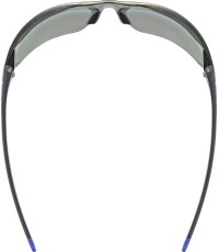 Okulary Uvex Equate black-blue matt / mirror blue