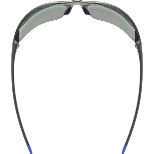 Okulary Uvex Equate black-blue matt / mirror blue