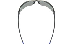 Okulary Uvex Equate black-blue matt / mirror blue