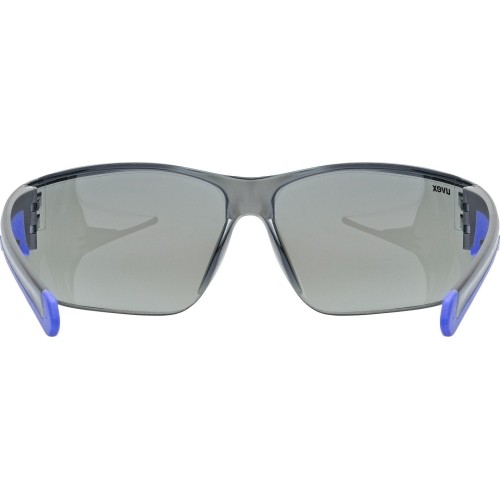 Okulary Uvex Equate black-blue matt / mirror blue