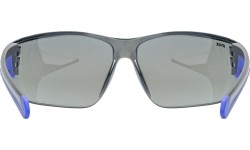 Okulary Uvex Equate black-blue matt / mirror blue