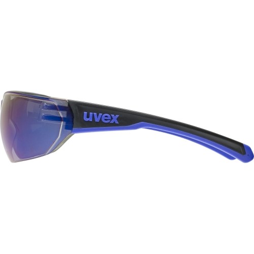 Okulary Uvex Equate black-blue matt / mirror blue