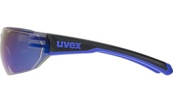 Okulary Uvex Equate black-blue matt / mirror blue