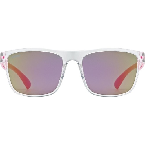 Okulary Uvex Rookie, clear-pink / mirror pink