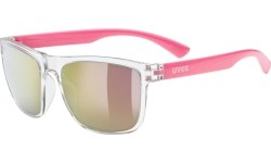 Okulary Uvex Rookie, clear-pink / mirror pink