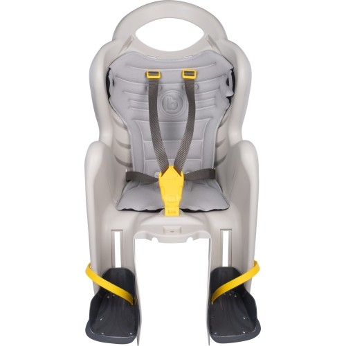 Fotelik rowerowy Bellelli Mr Fox B-fix Relax montowany na ramie, silk grey