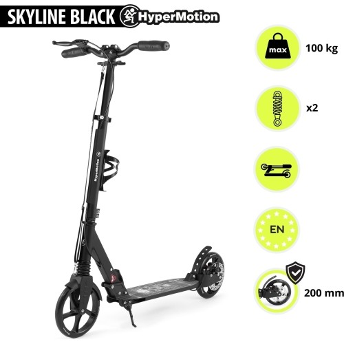 Hulajnoga HyperMotion Skyline, czarna