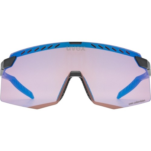 Okulary Uvex pace stage CV black matt / mirror blue