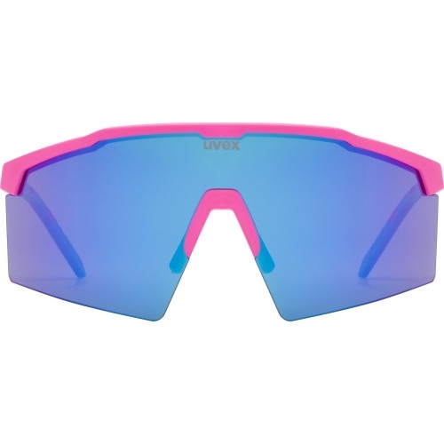 Okulary Uvex Flowline pink matt / mirror blue