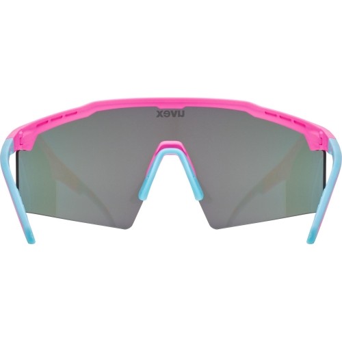 Okulary Uvex Flowline pink matt / mirror blue