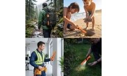Wykrywacz metali Pinpointer, ręczny, wodoodporny, z latarką LED