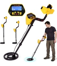 Wykrywacz metali 3 tryby do poszukiwań złota, srebra, monet, pinpoint, LCD