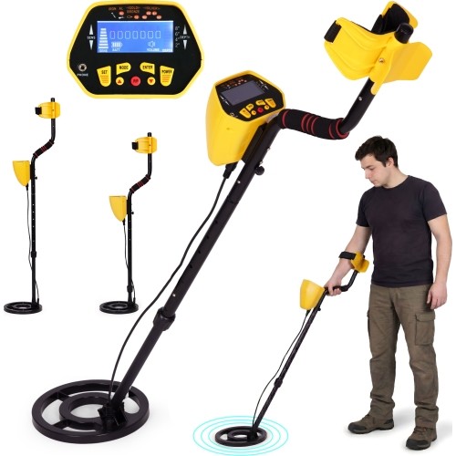 Wykrywacz metali 3 tryby do poszukiwań złota, srebra, monet, pinpoint, LCD