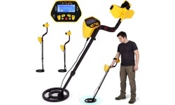 Wykrywacz metali 3 tryby do poszukiwań złota, srebra, monet, pinpoint, LCD