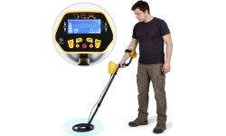 Wykrywacz metali 3 tryby do poszukiwań złota, srebra, monet, pinpoint, LCD