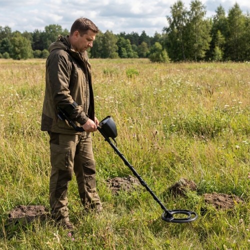 Wykrywacz metali, 3 tryby, do poszukiwań złota, srebra i monet, LCD