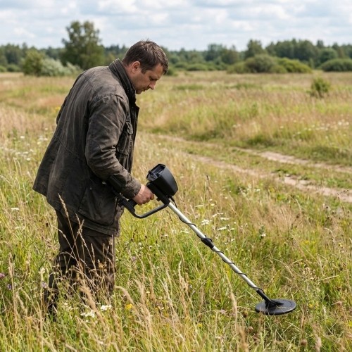 Wykrywacz metali, 2 tryby, do poszukiwań złota, srebra i monet