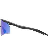 Okulary Uvex Ultimate Pace Ultra CV, czarne matowe / lustrzane niebieskie