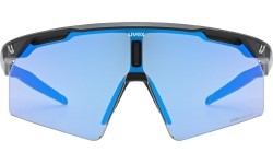 Okulary Uvex Ultimate Pace Ultra CV, czarne matowe / lustrzane niebieskie