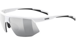 Okulary Uvex Aerios S V, biały mat / smoke